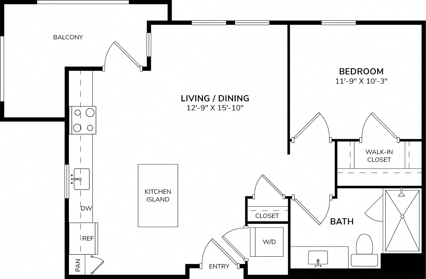 A1-W floor plan