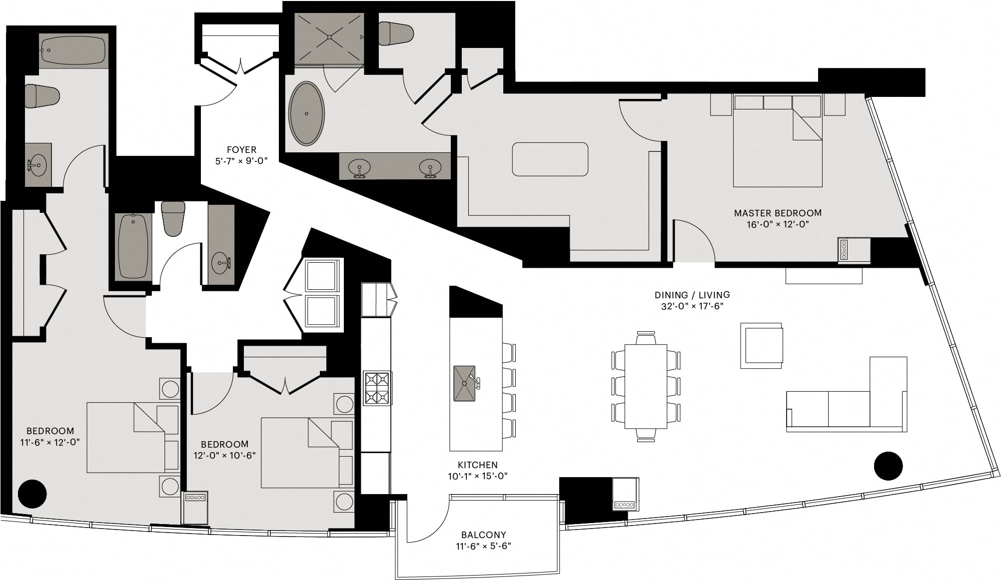 Unit 1402 floor plan