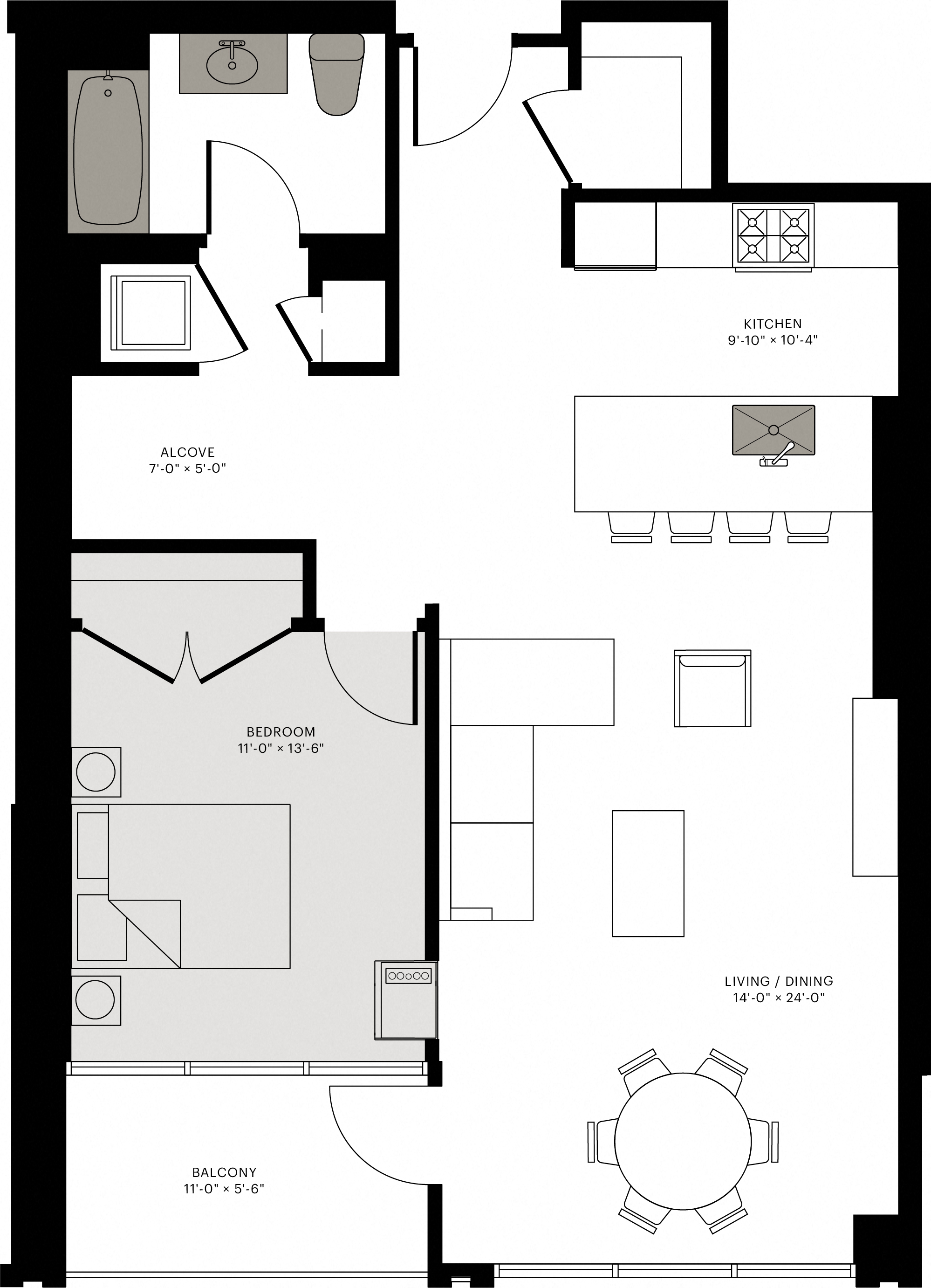 Unit 1405 floor plan