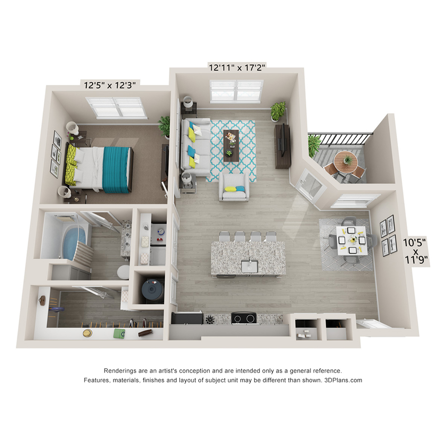 1 Bedroom Apartment – 1831 S. Hwy 146 #321, LaPorte, TX