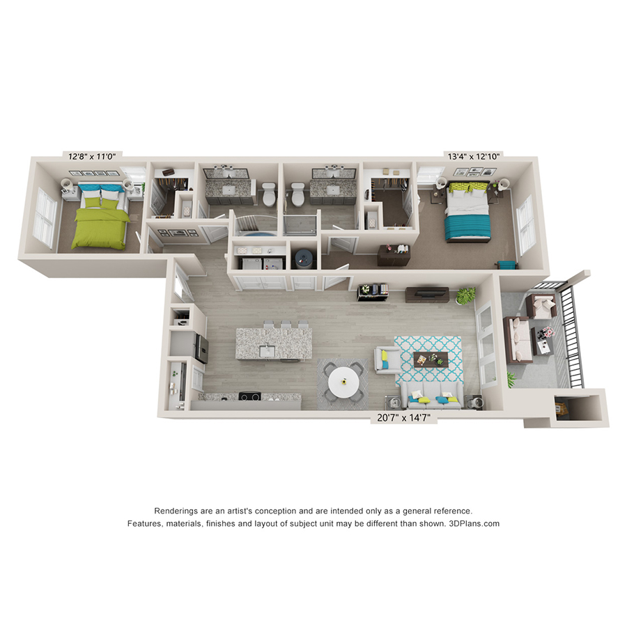 2 Bedroom Apartment – 1831 S. Hwy 146 #1414, LaPorte, TX