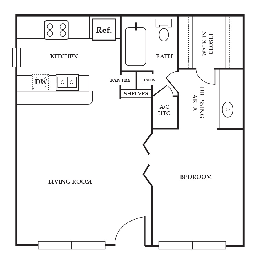 E floor plan
