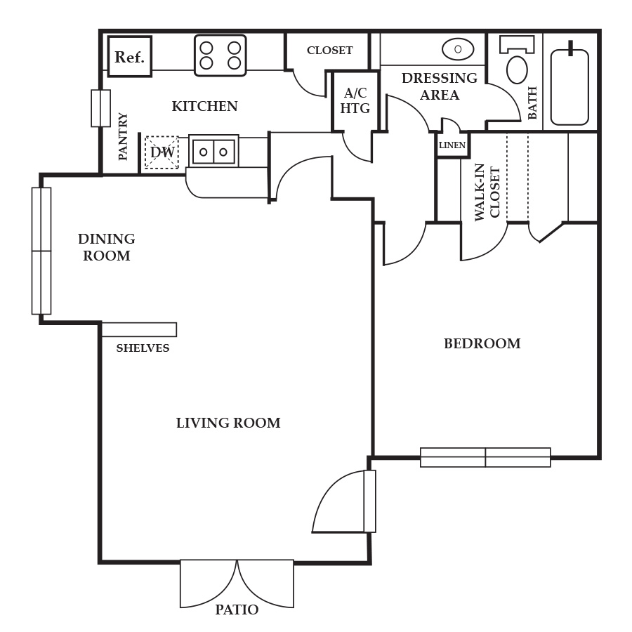 A floor plan
