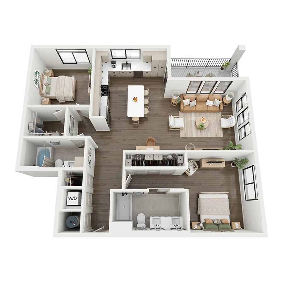 2C floor plan