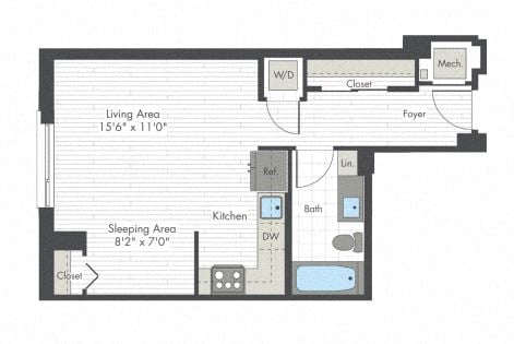 Studio-A1 floor plan