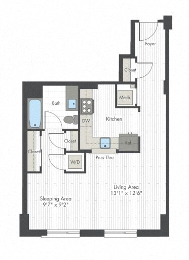 Studio-A3 floor plan