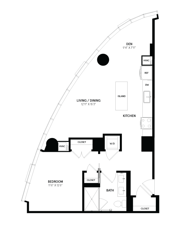 1 Bed/1 Bath-01 floor plan