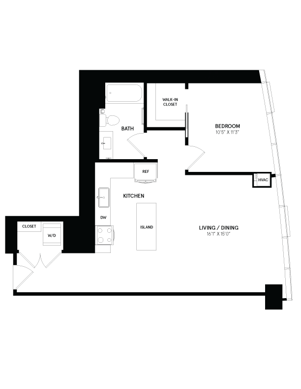 1 Bed/1 Bath-05-06 floor plan