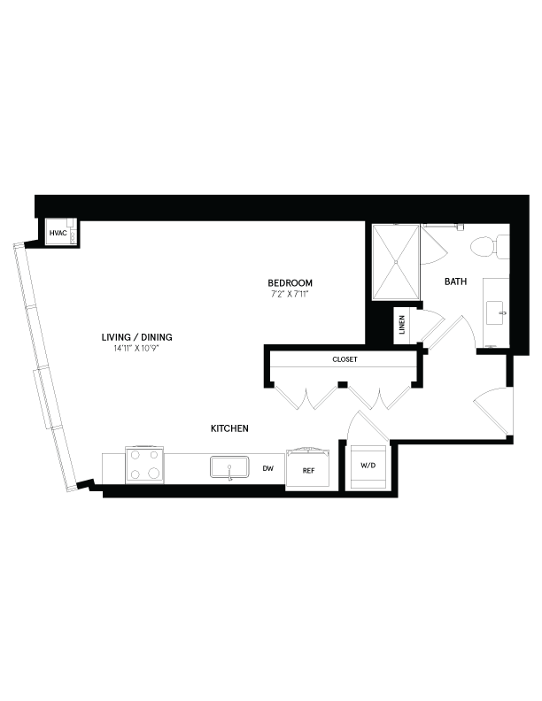Convertible Studio-11 floor plan