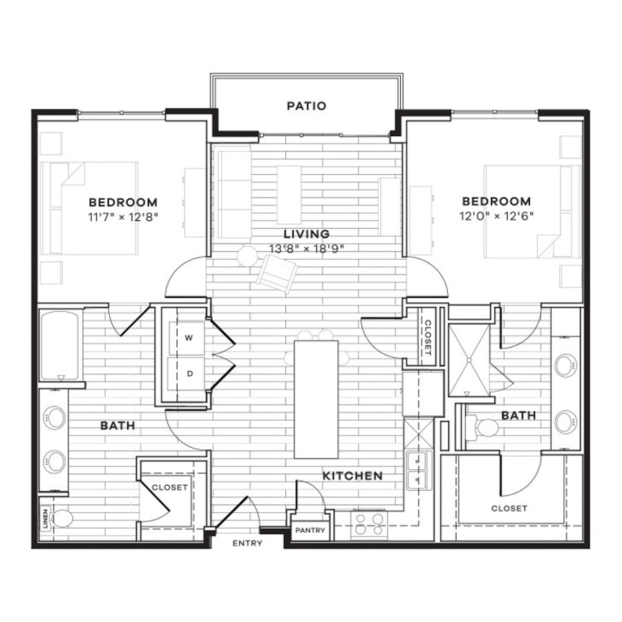 2B floor plan