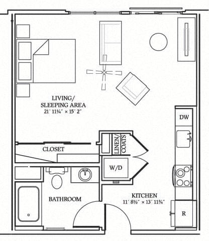 STUDIO 8 floor plan