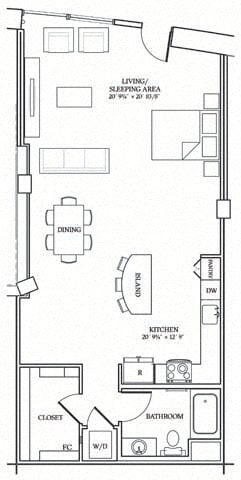 ARTIST STUDIO 3 floor plan