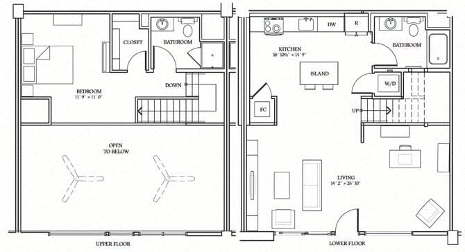 LIVE/WORK LOFT 5 floor plan