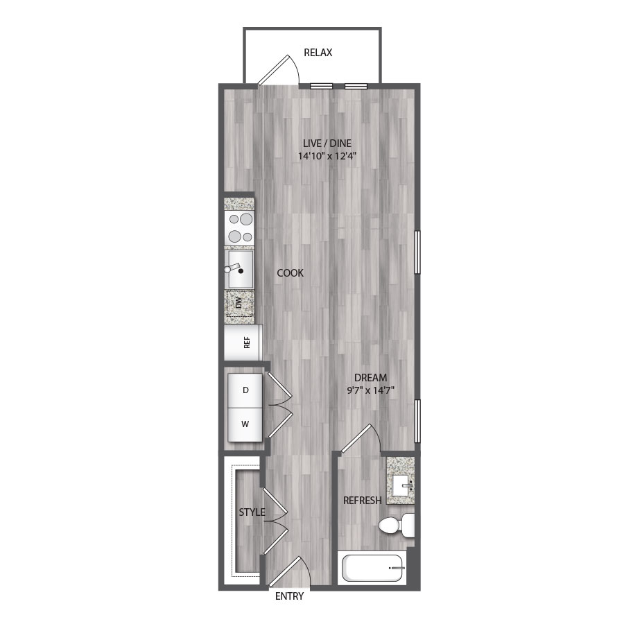 E1 floor plan