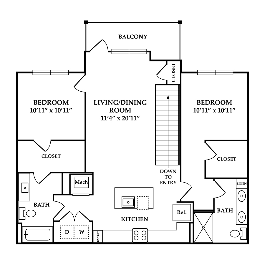 B1B floor plan