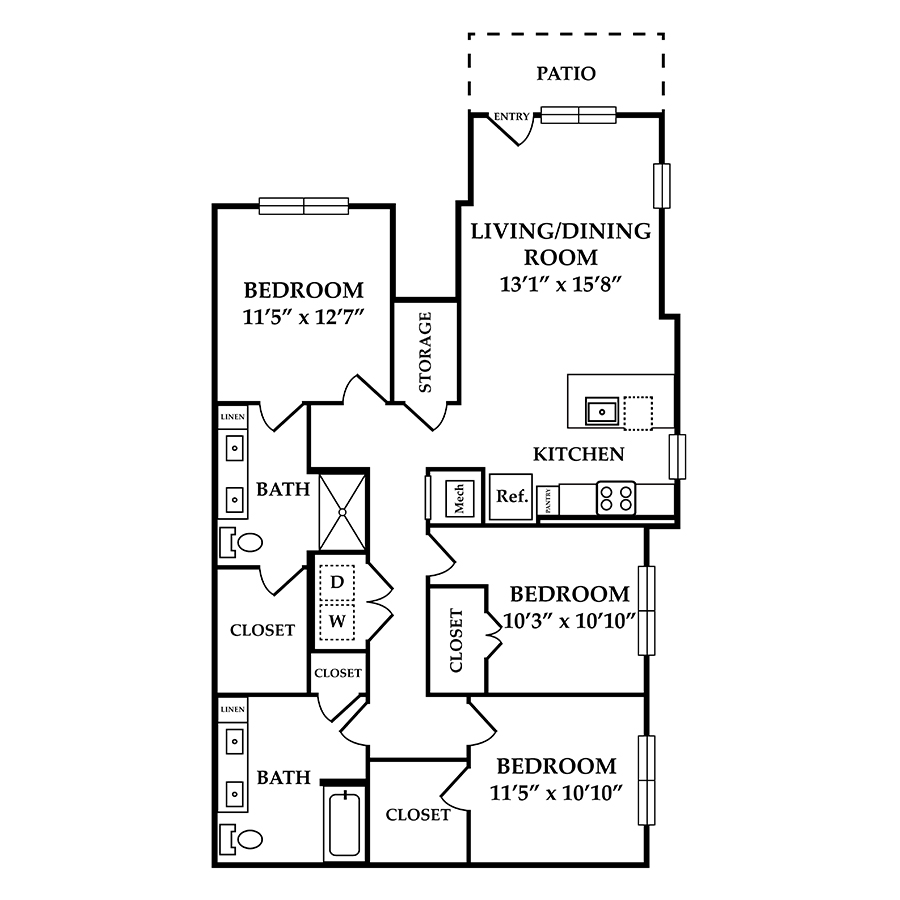 C1A floor plan