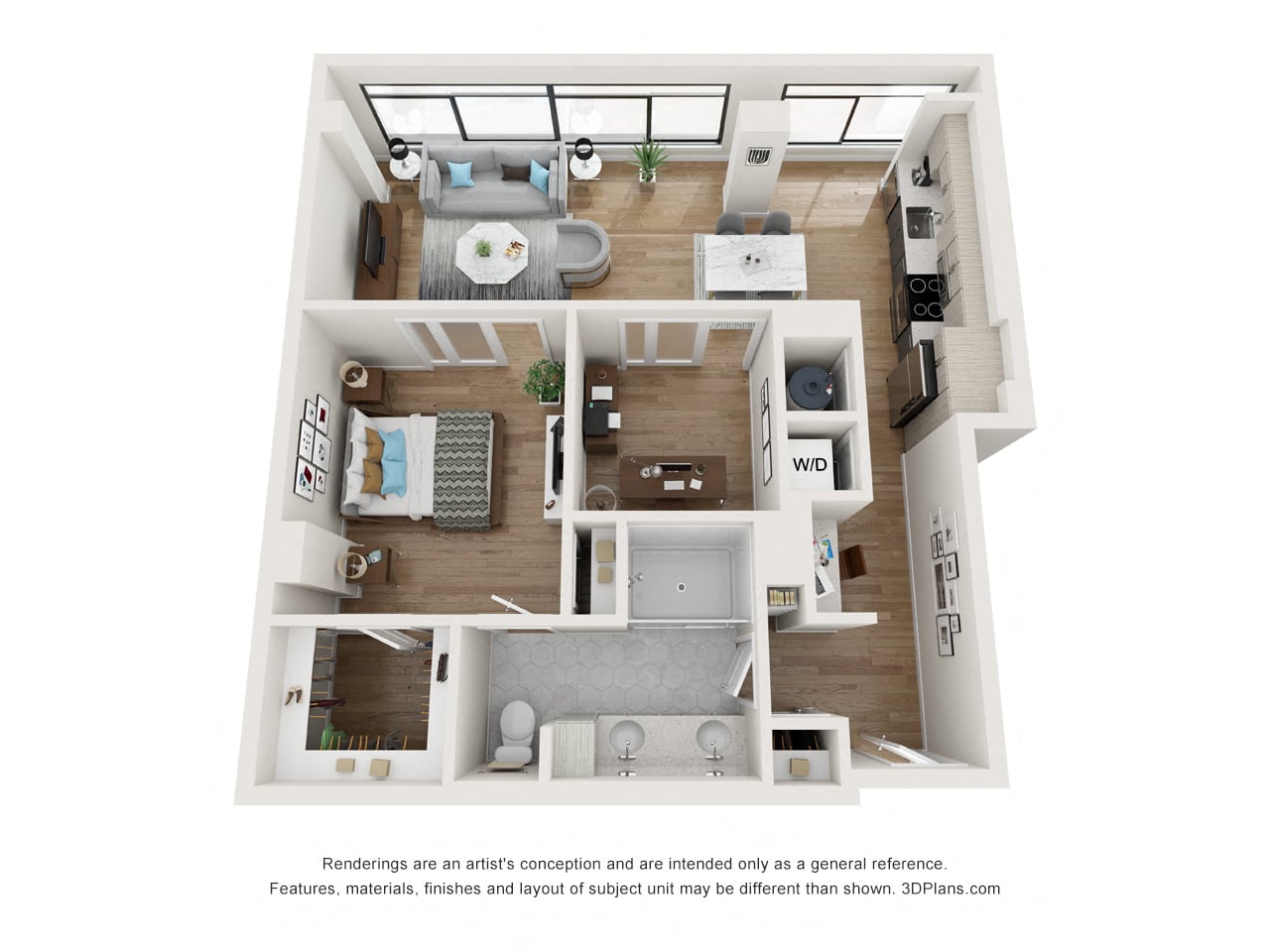 A6-O w/ Den floor plan