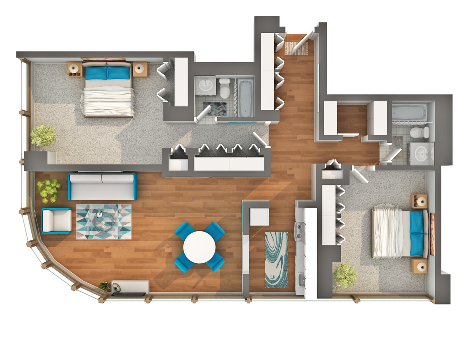 Unit 4402 floor plan