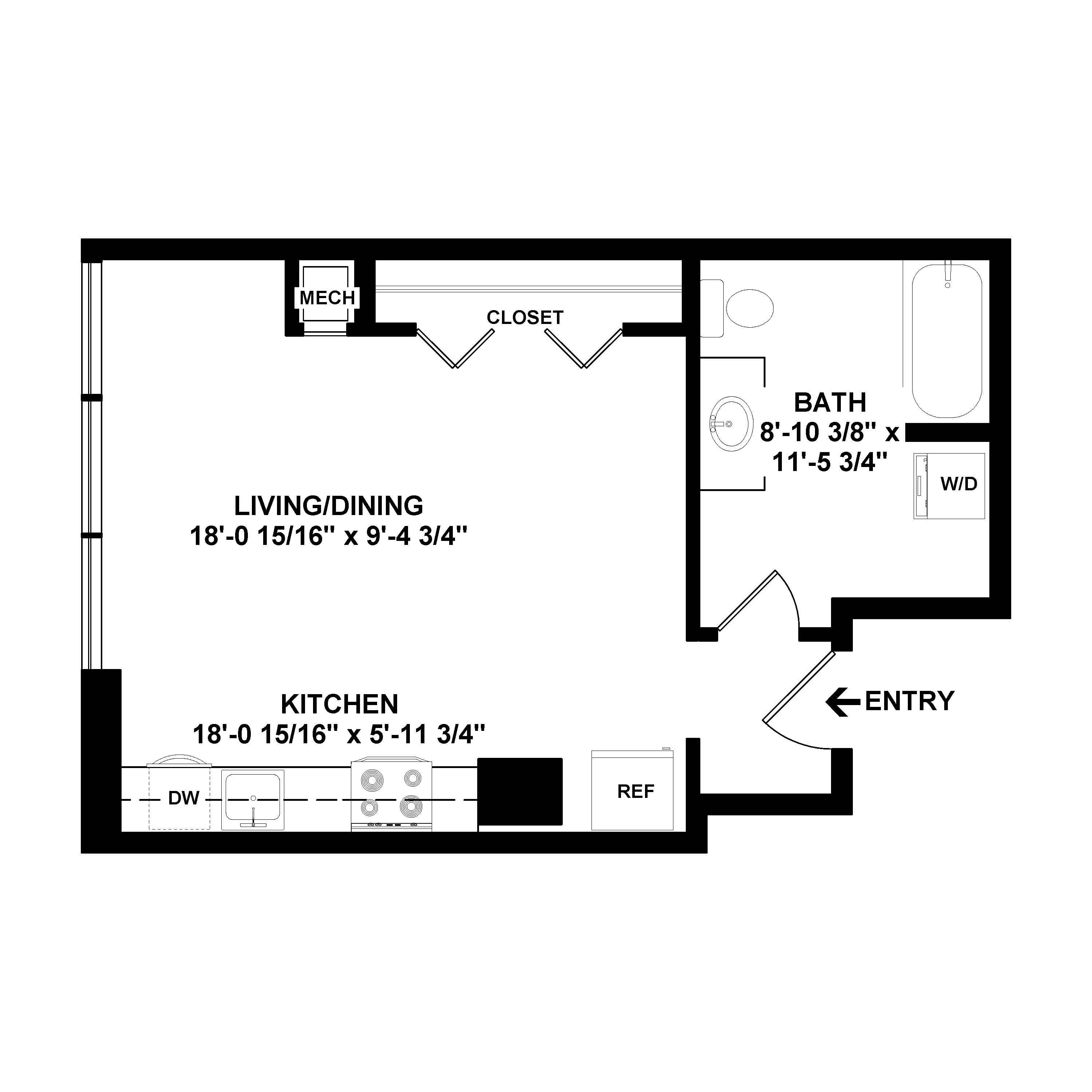 Studio-e12.1 floor plan