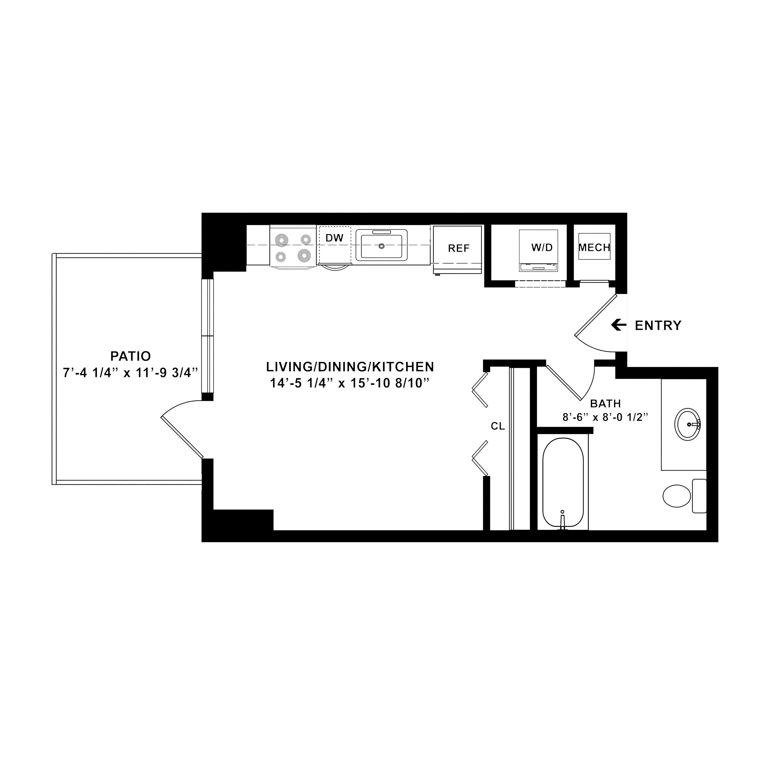 Studio-e10.1 floor plan