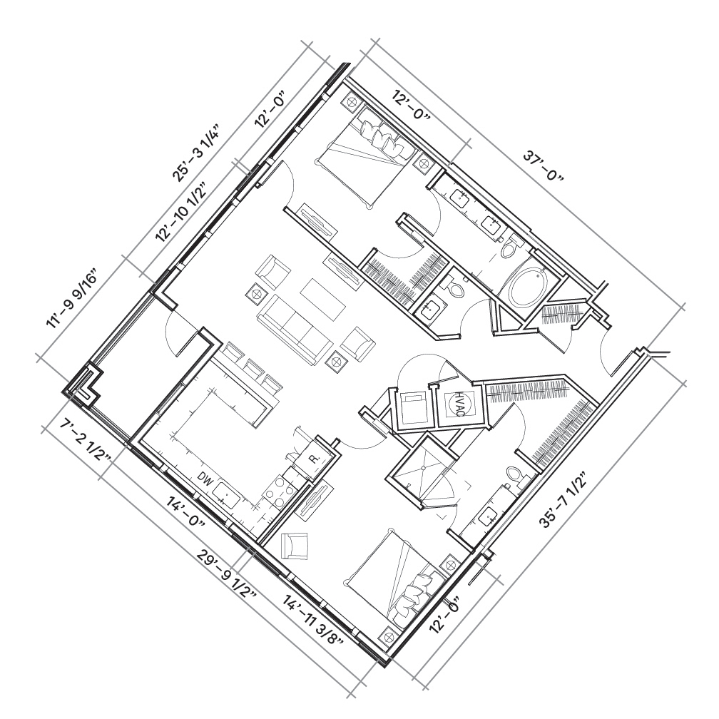 2C floor plan