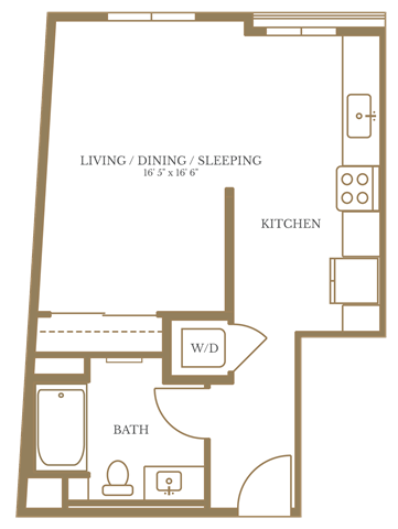 Studio-2A floor plan