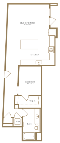 Studio-4A floor plan