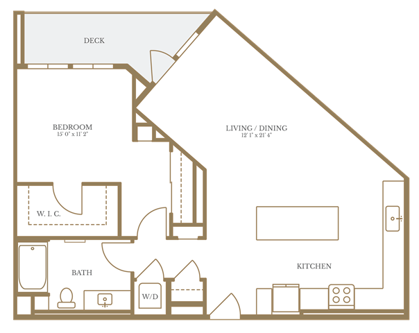1 Bed/1 Bath-7A floor plan