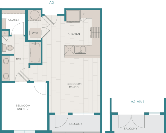 A2 floor plan