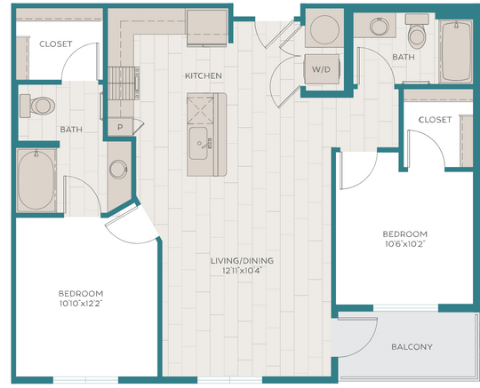 B2 Alt 2 floor plan