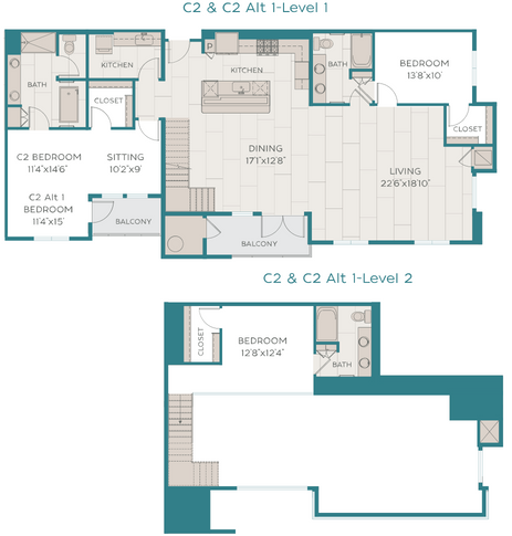 C2 Alt 1 floor plan