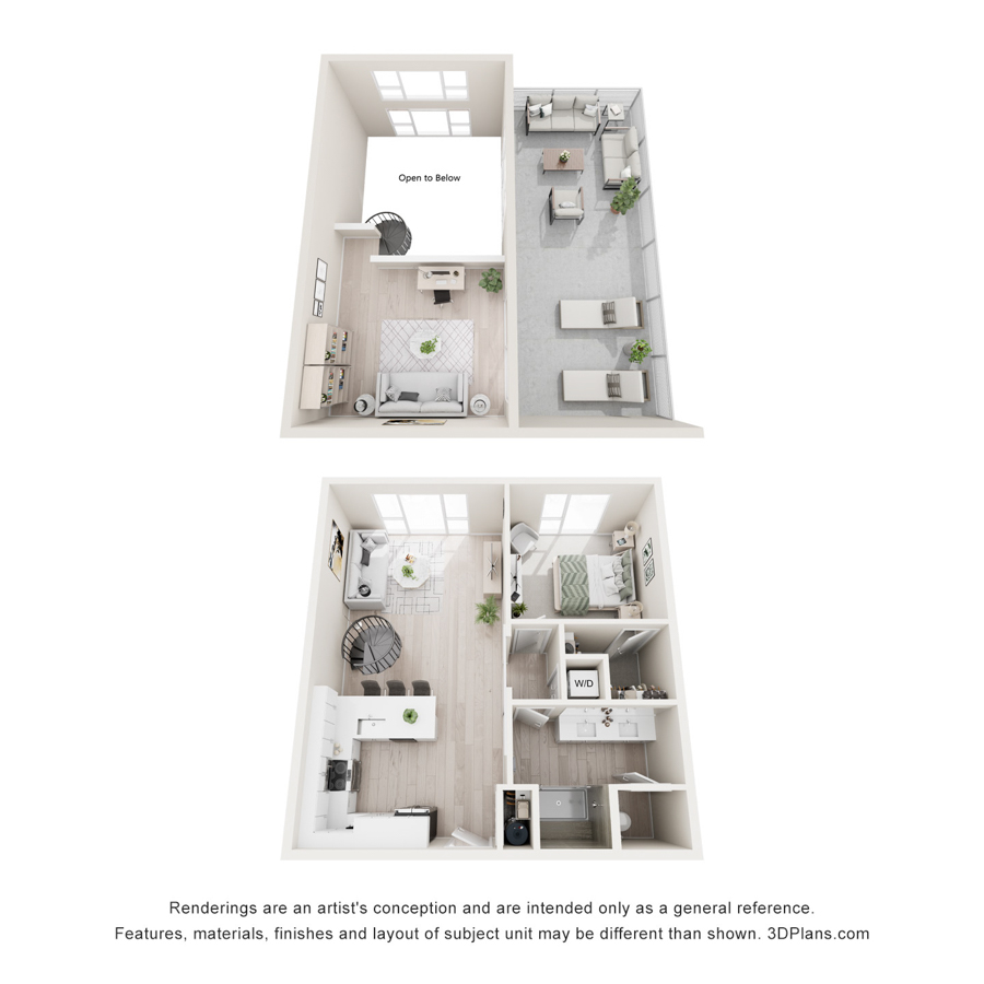 Corsica Loft floor plan