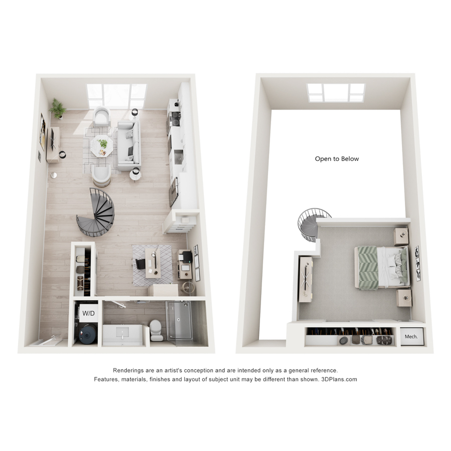 St Tropez Loft floor plan