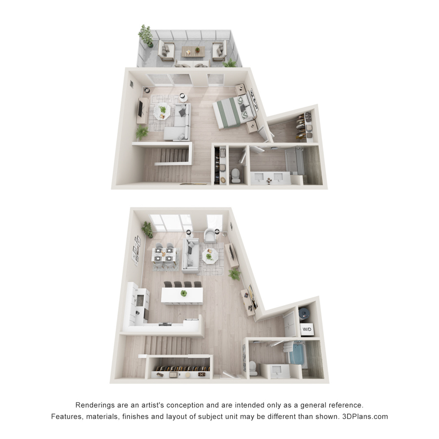 Santorini Loft floor plan
