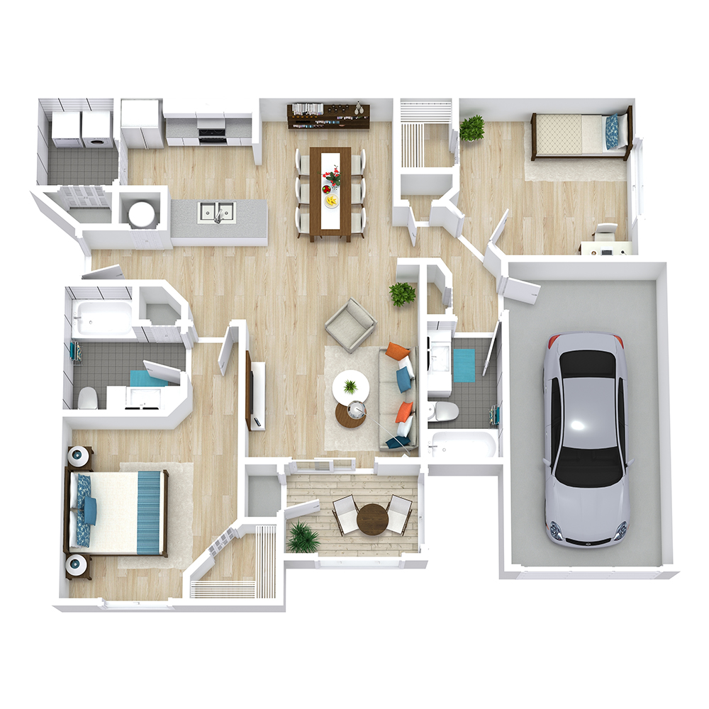 The Woodlake floor plan