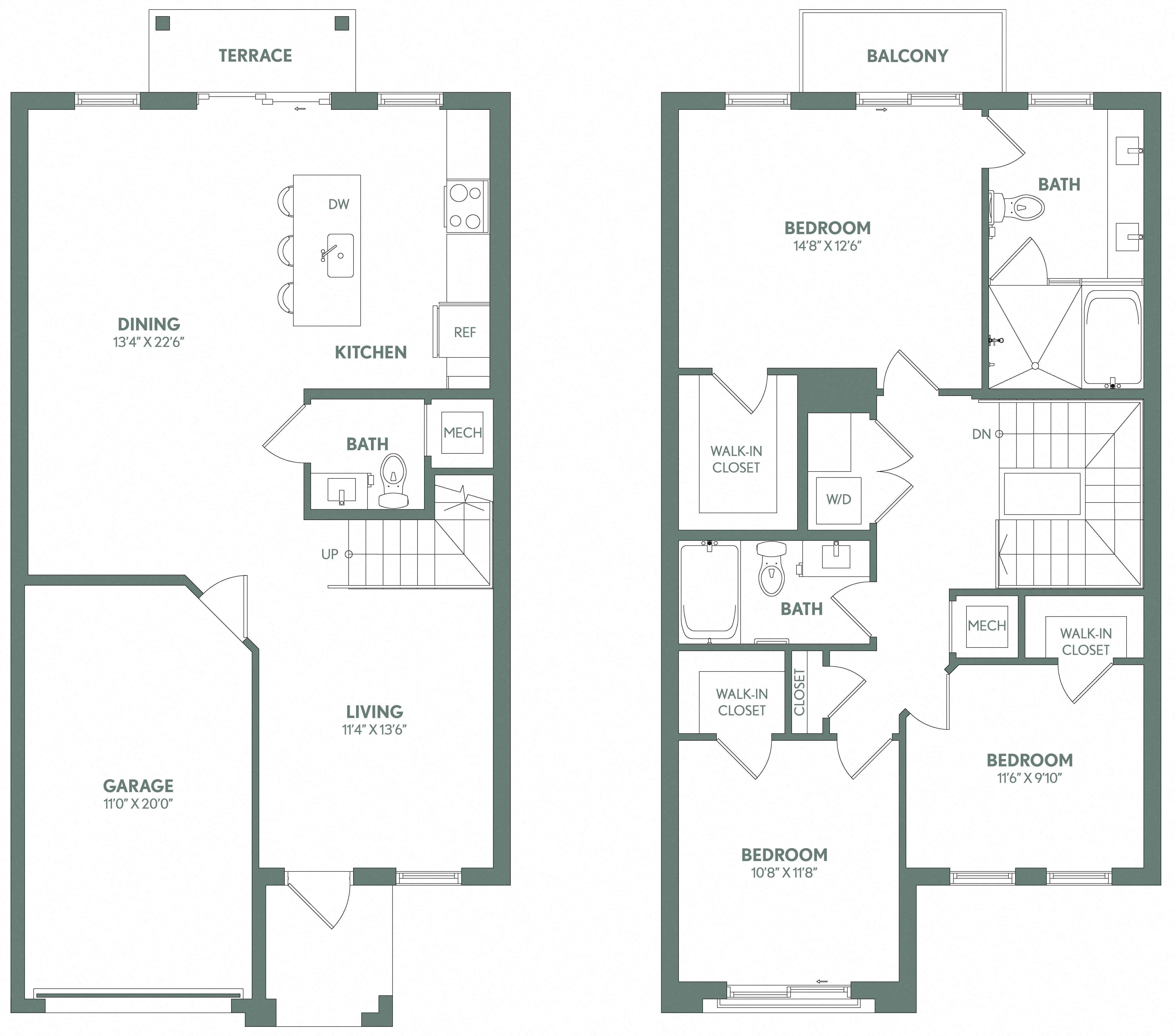 TH-1 floor plan