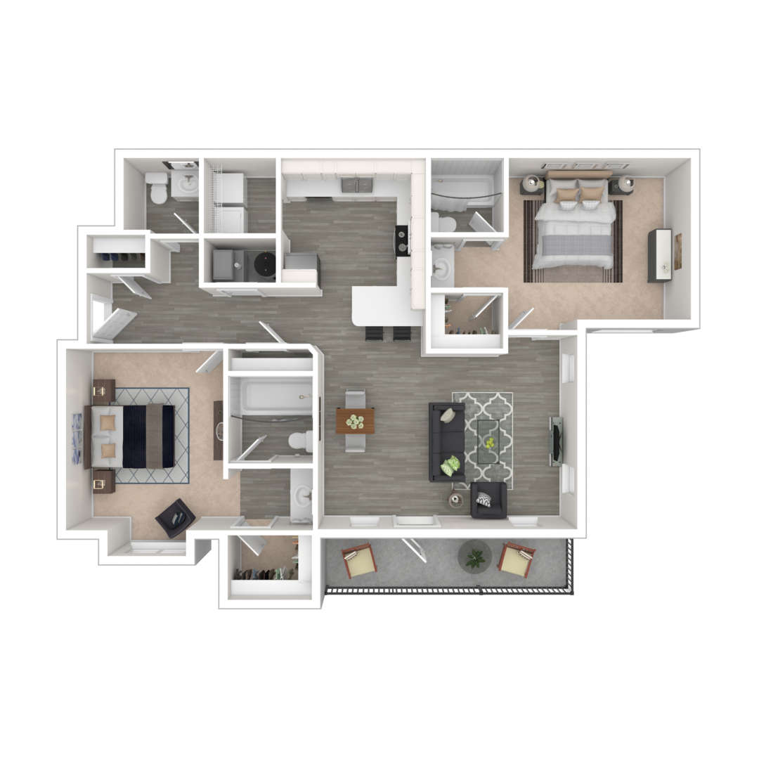 2 Bedroom Apartment – 3475 Pleasant Hill Rd #1807, Duluth, GA