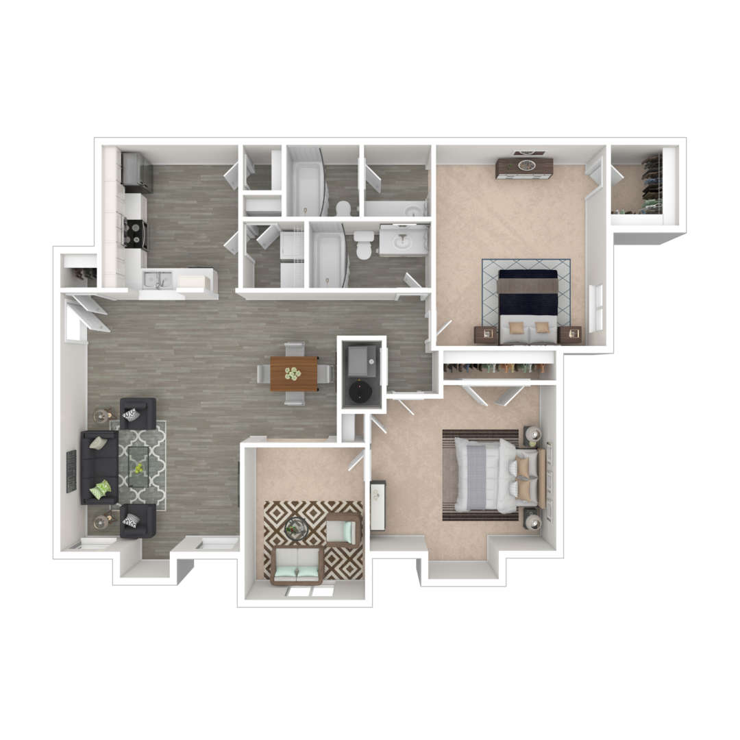 2 Bedroom Apartment – 3475 Pleasant Hill Rd #6408, Duluth, GA