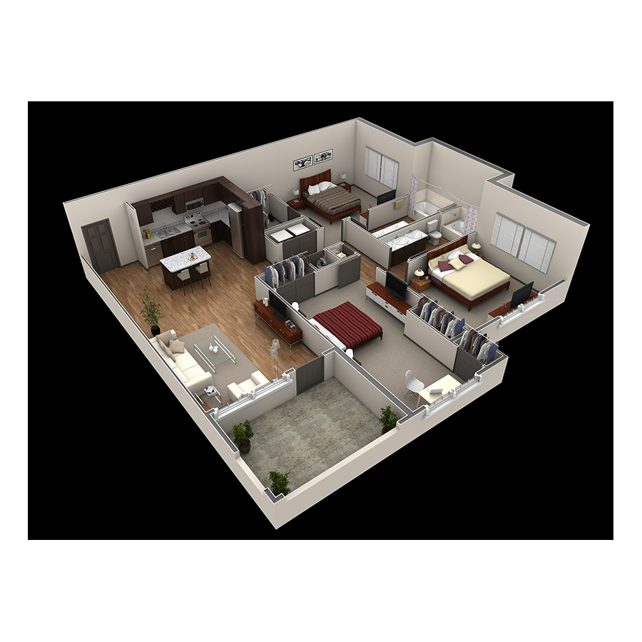 3 BR Premier Summit floor plan