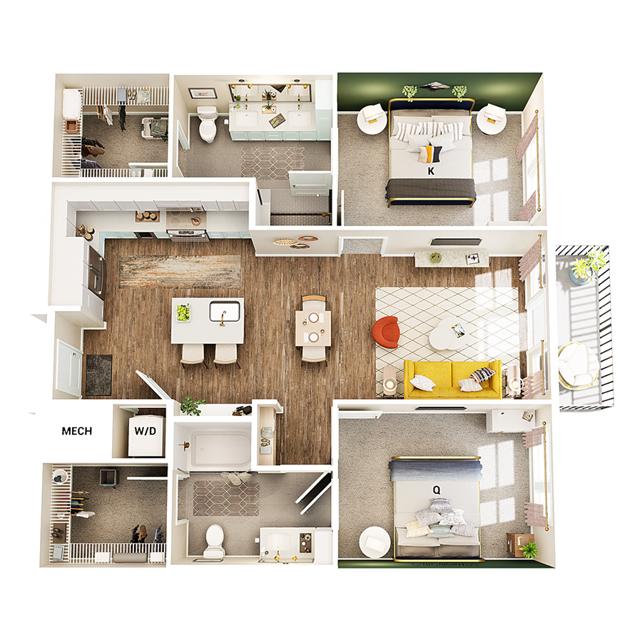 B2 floor plan