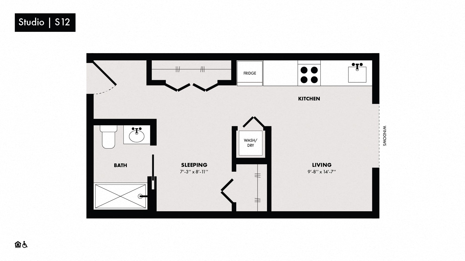 Studio-S12 floor plan