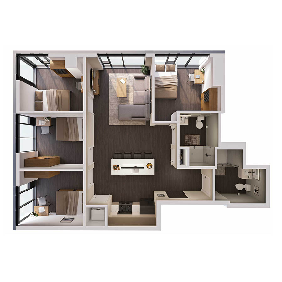 4PH-A floor plan