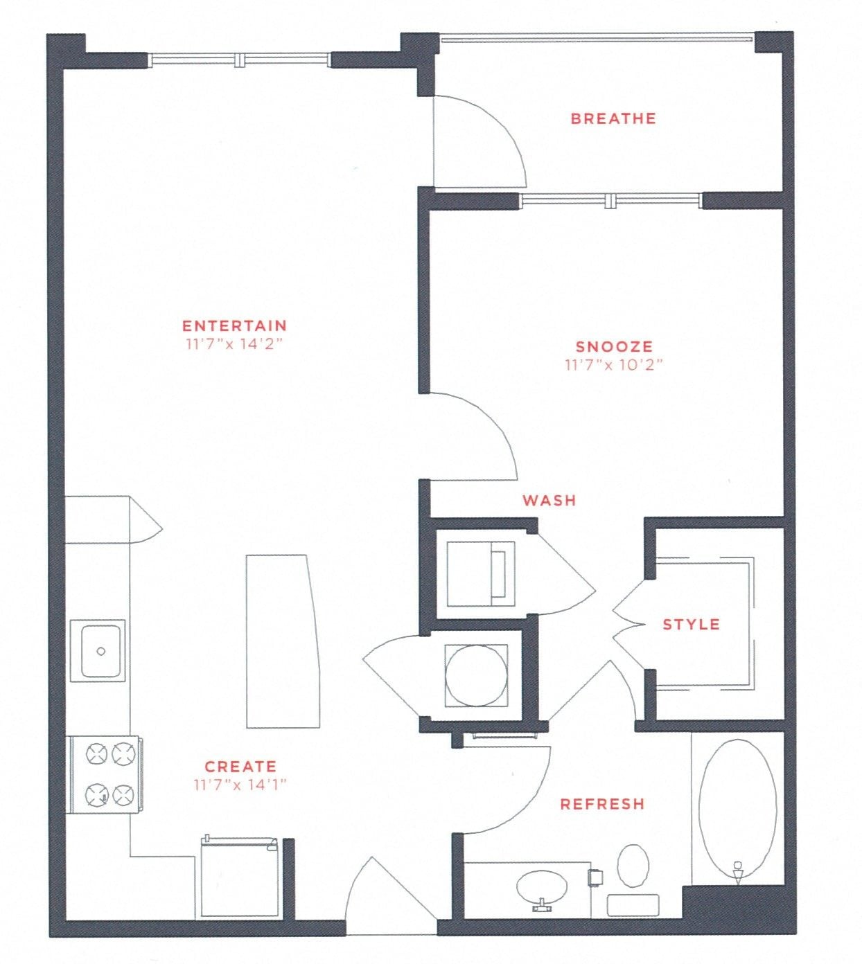 A1 floor plan