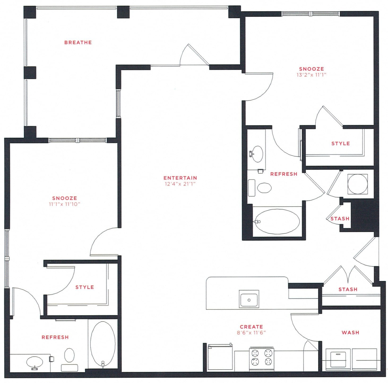 B1A floor plan