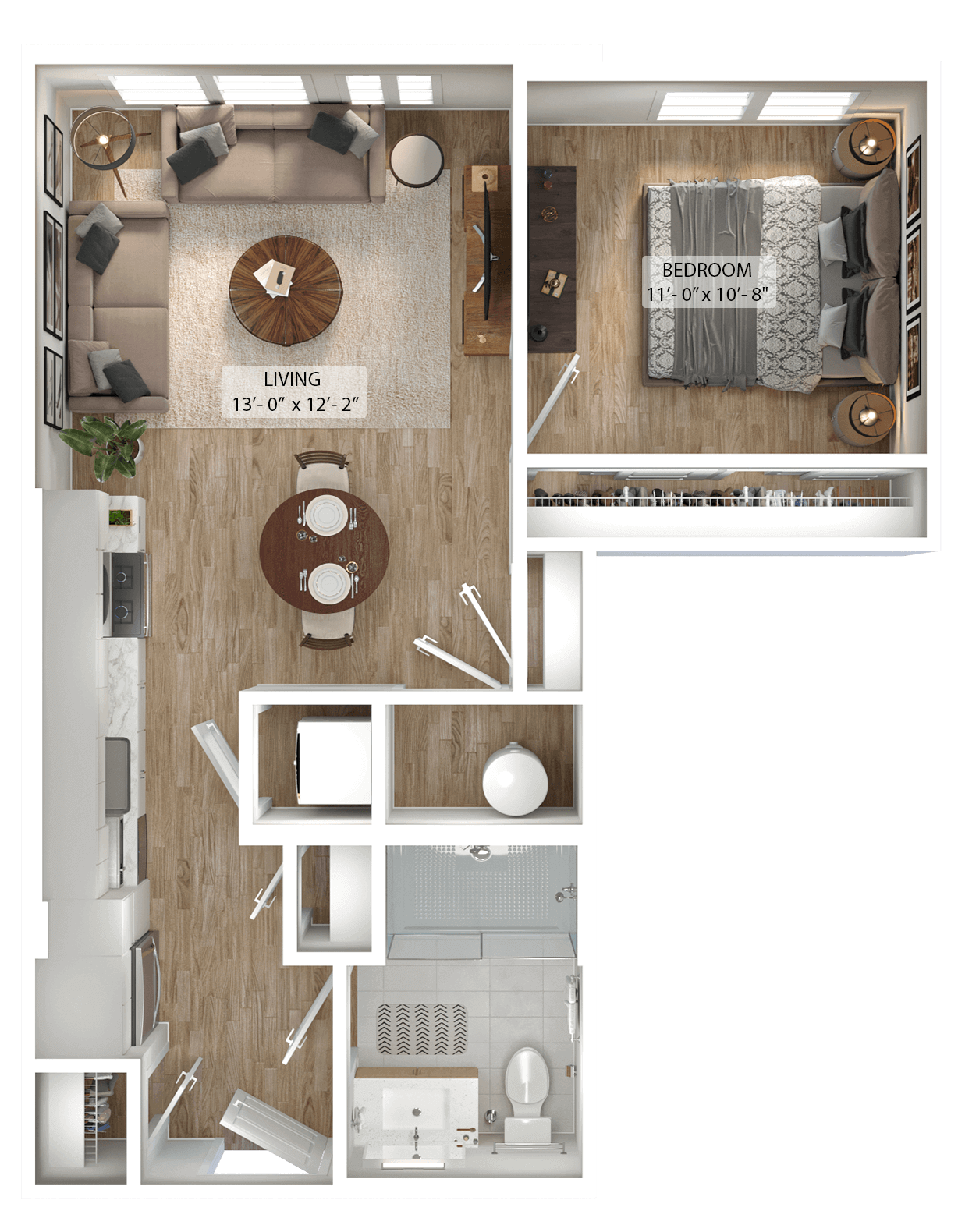 1 Bed/1 Bath-A4 floor plan
