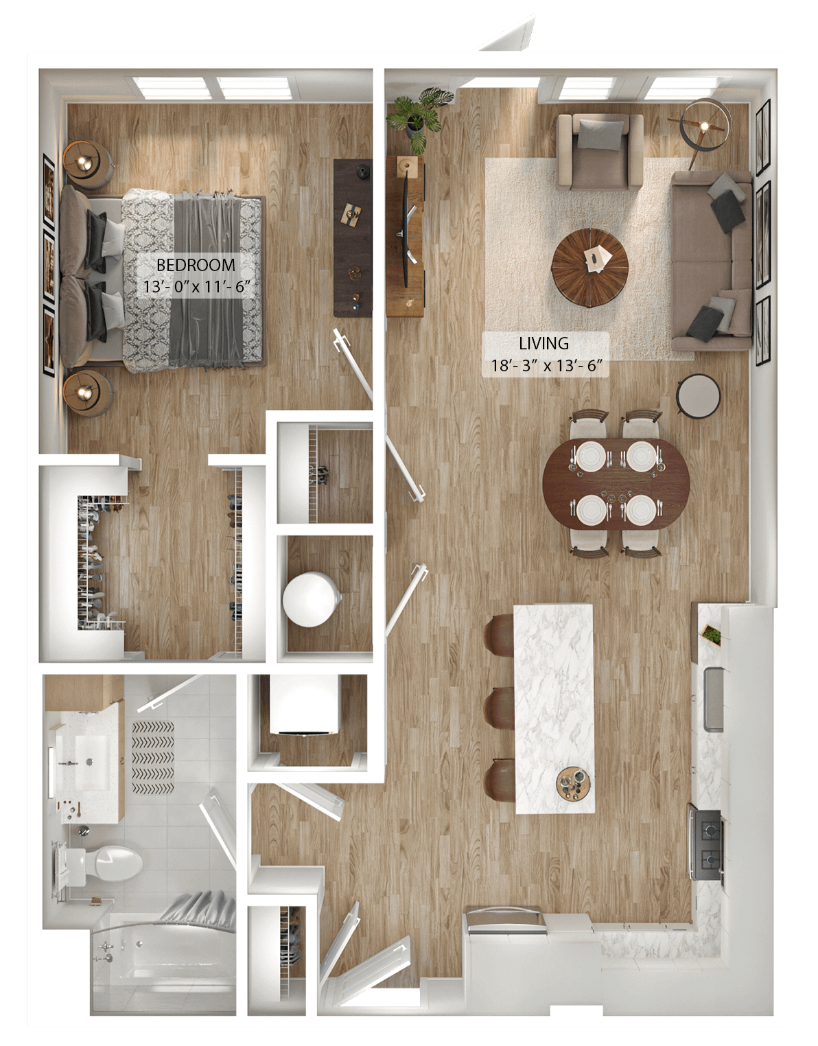 1 Bed/1 Bath-A9 floor plan