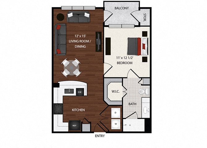 A2 floor plan