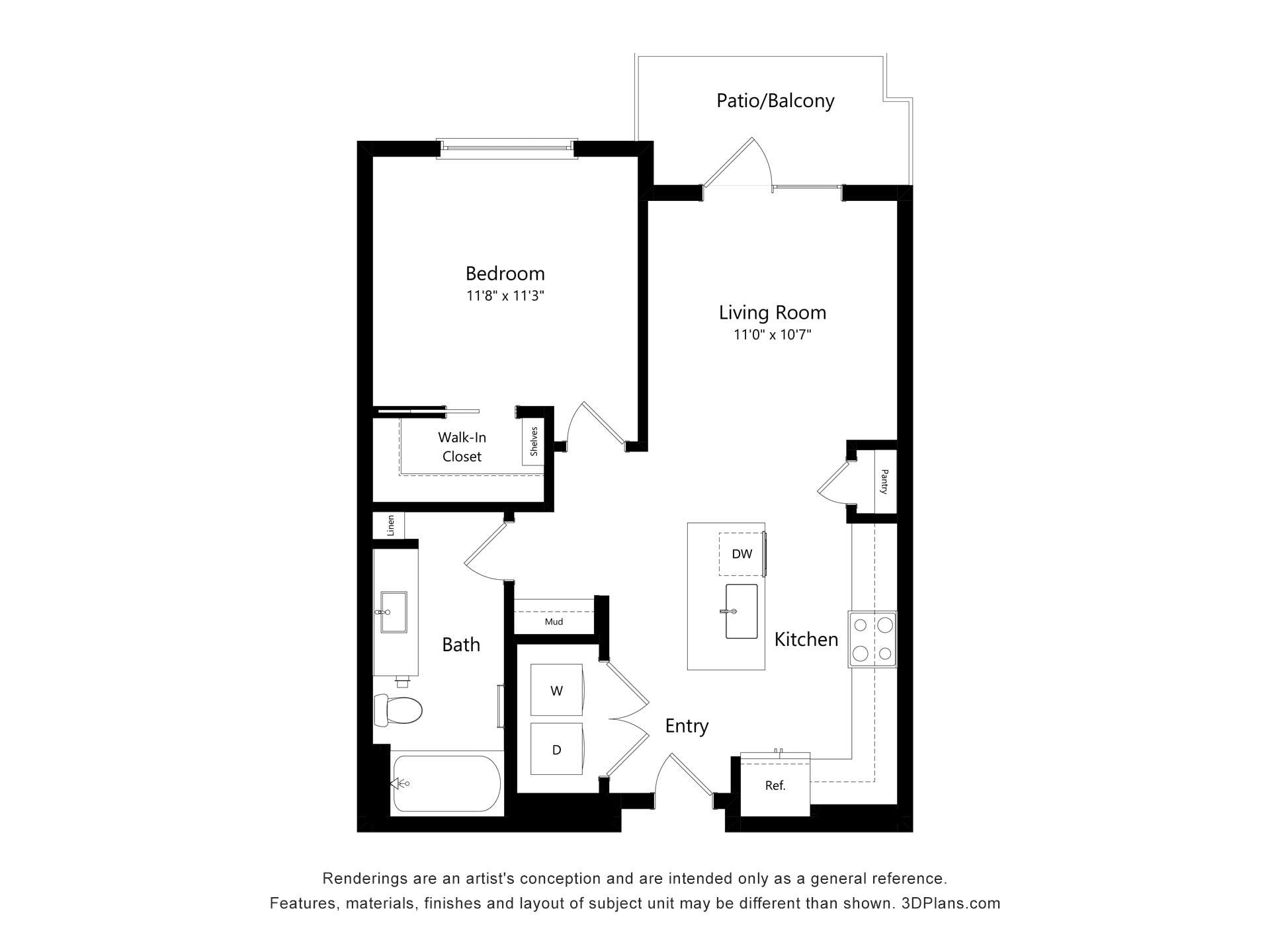 A2 floor plan