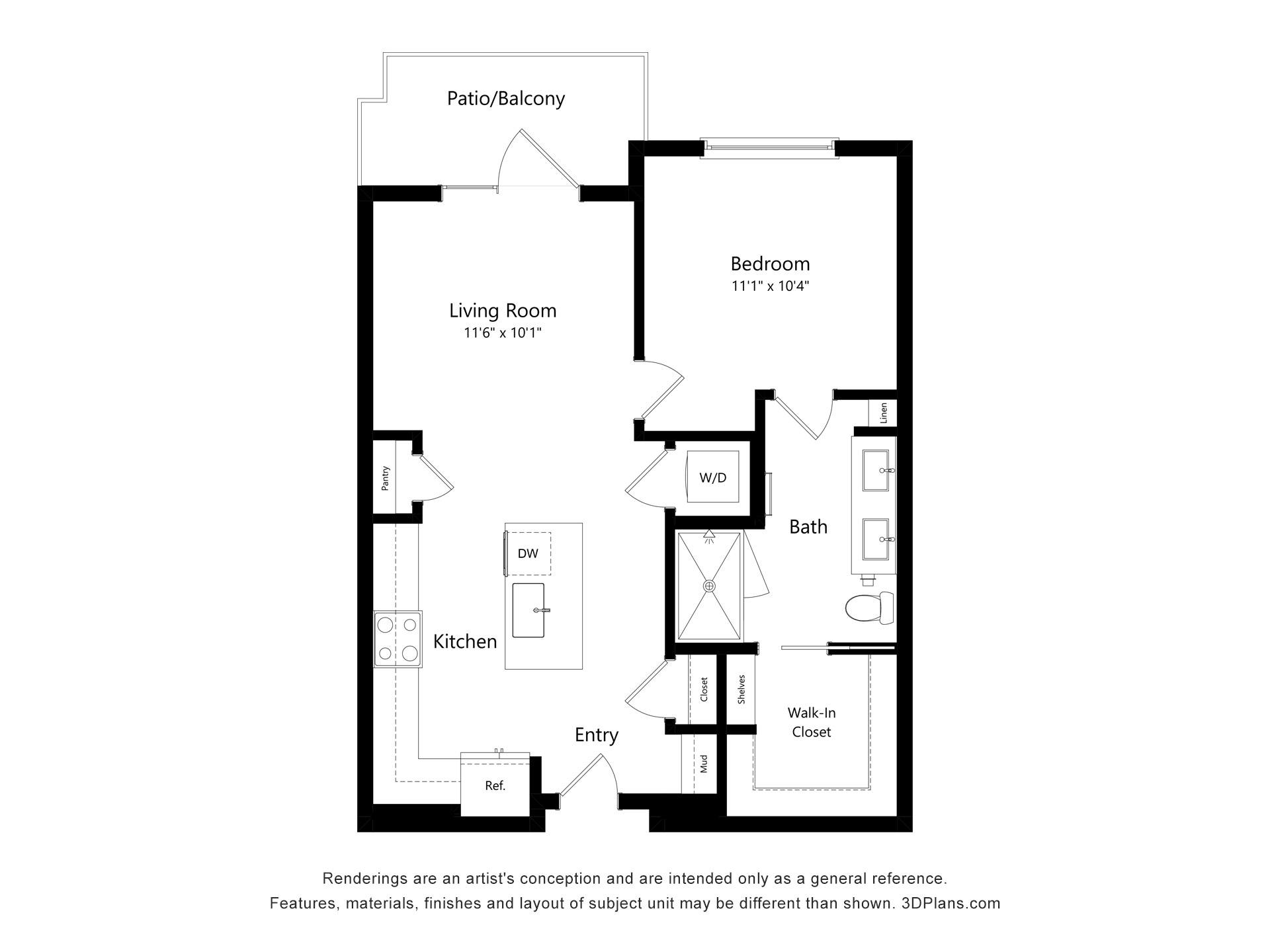 A1 floor plan