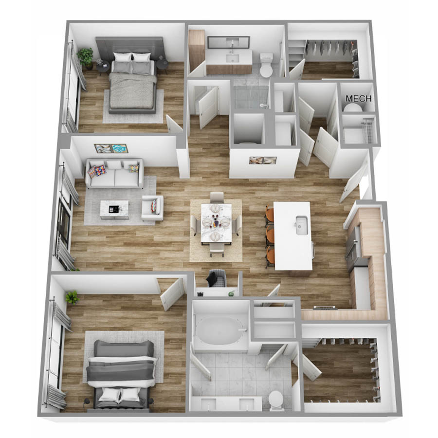 K floor plan